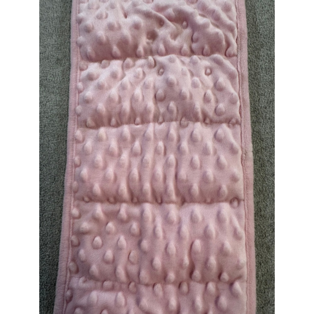 MAXTID Weighted Lap Pad Kids 1lb Pink Minky Dot Sensory Calming Blanket - Picture 3 of 11
